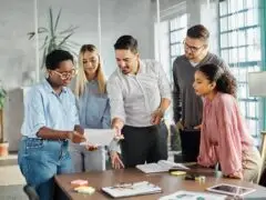 business meeting with different kind of people